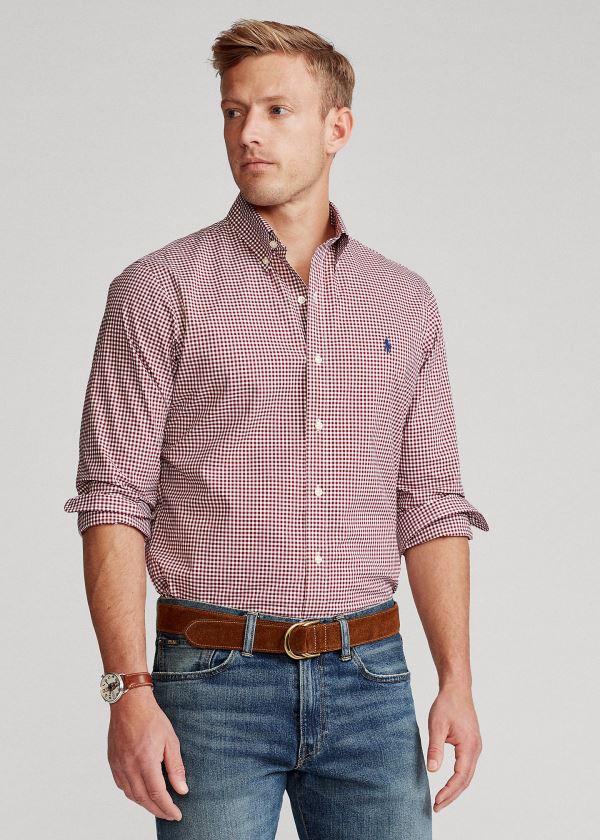 Camisa Polo Ralph Lauren Classic Fit Gingham Homem 30147-UKHA